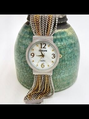 Chico's Silver & Gold Multi-Chain Women's Watch